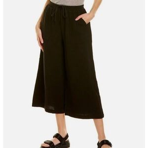 Splendid Gauze Cropped Palazzo Pant in Black - Size S